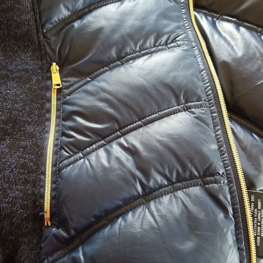London Fog Hybrid Goose Down Puffer Jacket Gorpcore Size Small - Picture 5 of 11